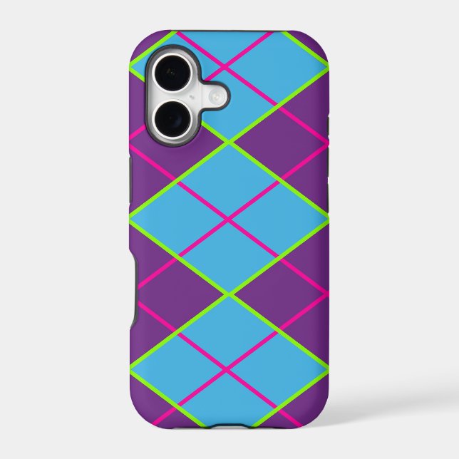 Classic Argyle Pattern Iphone Case (Back)