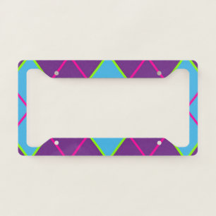 Classic Argyle Pattern License Plate Frame
