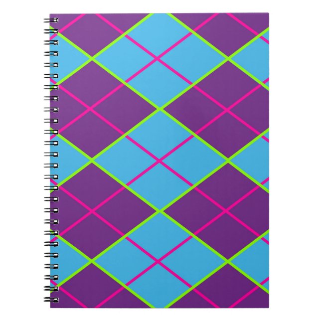 Classic Argyle Pattern Notebook (Front)