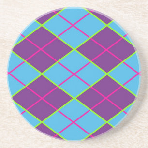 Classic Argyle Pattern Sandstone Coaster