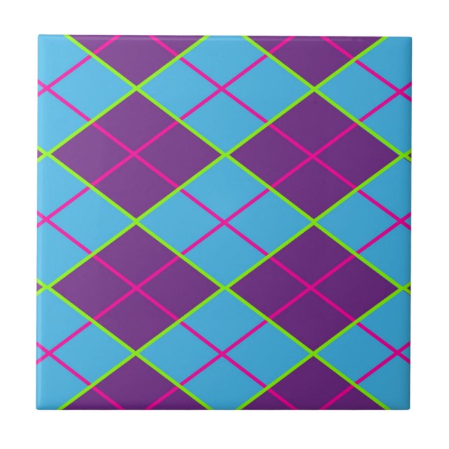 Classic Argyle Pattern Tile (Front)