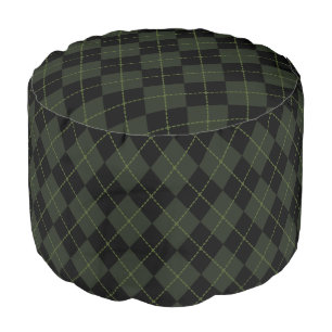 Classic Argyle Pouf Ottoman