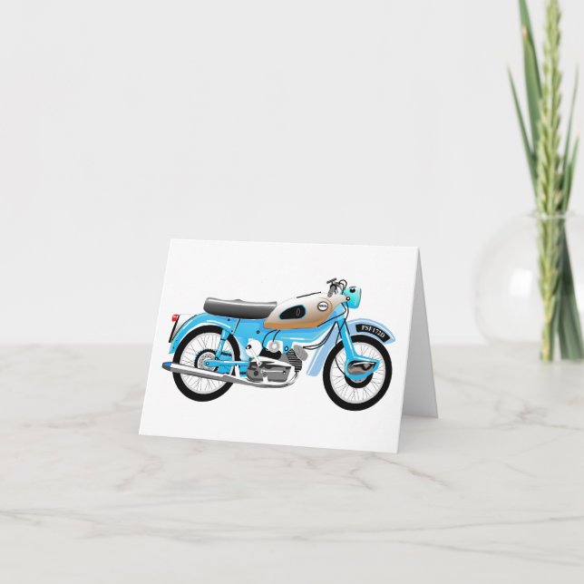 Classic Ariel Arrow motorcycle greeting card. Thank You Card (Front)