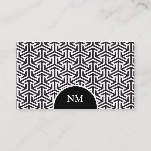 Classic Arrow Weave Pattern Business Card
