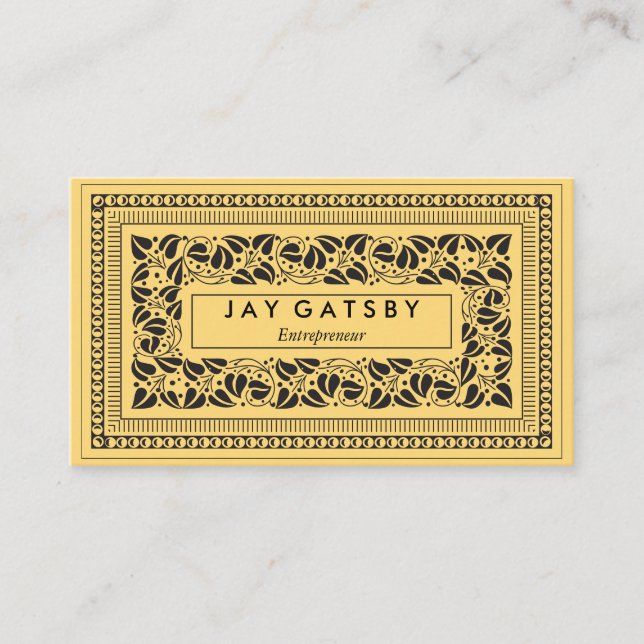 Classic Art Deco/Art Nouveau Business Card (Front)