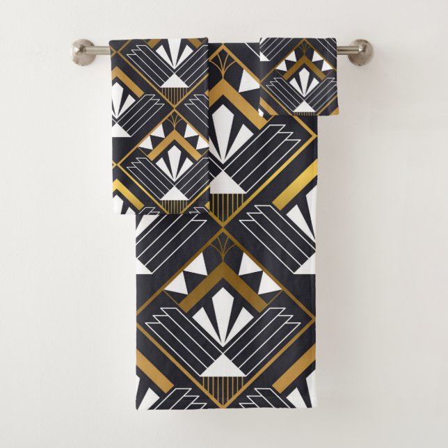 Classic Art Deco  Bath Towel Set (Insitu)