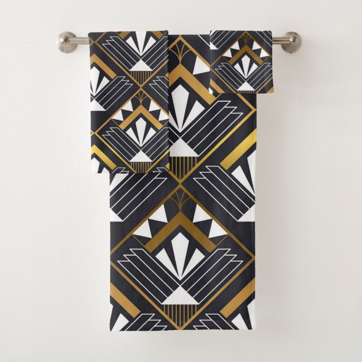 Classic Art Deco Bath Towel Set | Zazzle.com