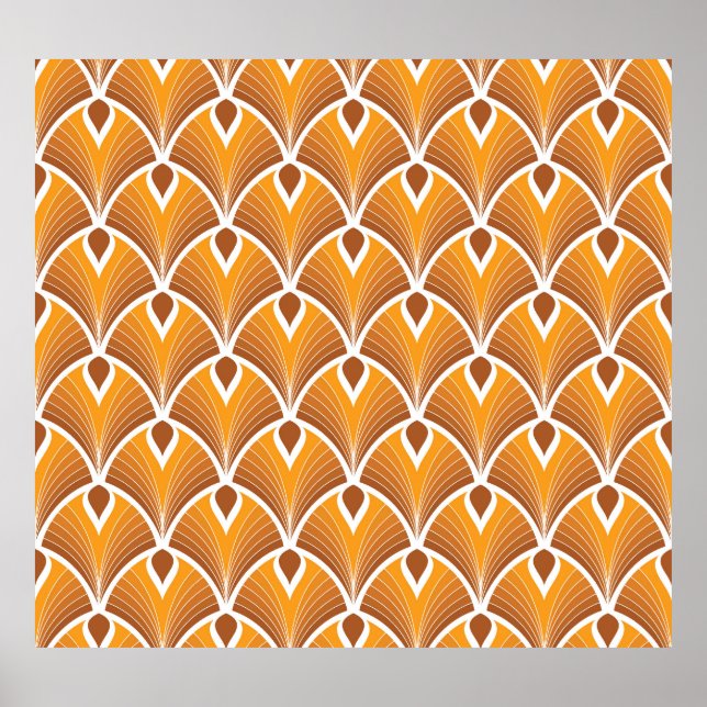 Classic Art Deco Geometric Pattern Poster (Front)