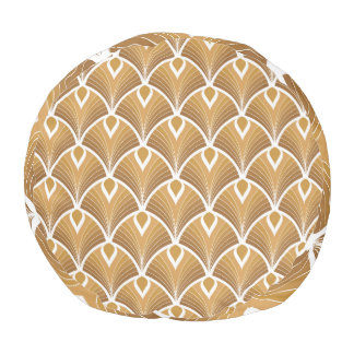 Classic art deco: geometric pattern. pouf