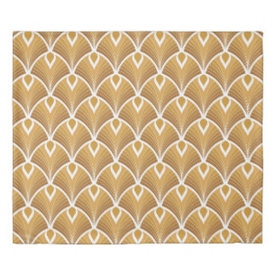 Classic art deco seamless pattern. Geometric styli Duvet Cover