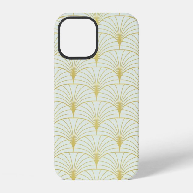 Classic Art Deco Seamless Pattern. Geometric Styli Iphone Case (Back)