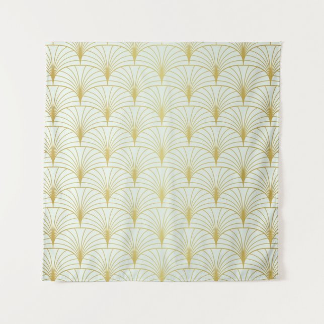 Classic Art Deco Seamless Pattern. Geometric Styli Tapestry (Front)