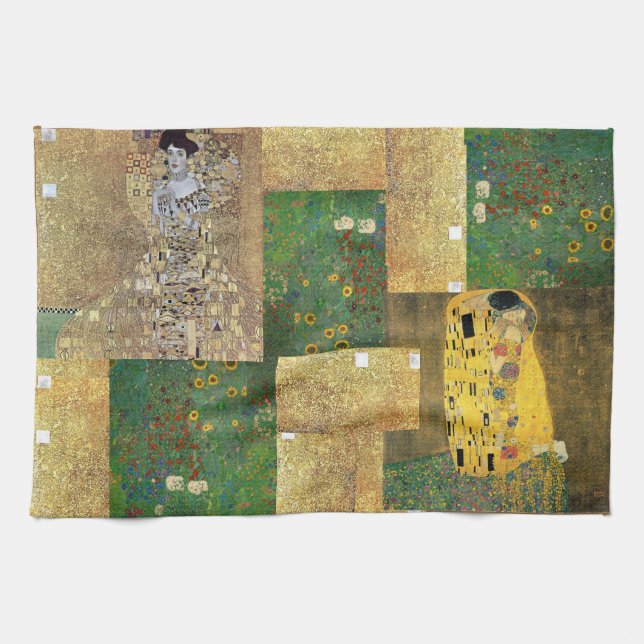 Classic Art Klimt Painting Towel (Horizontal)