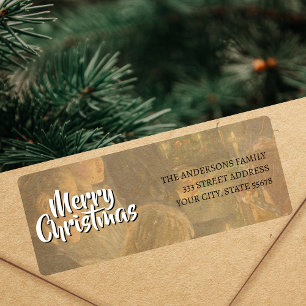Classic Art Merry Christmas Kalckreuth Label