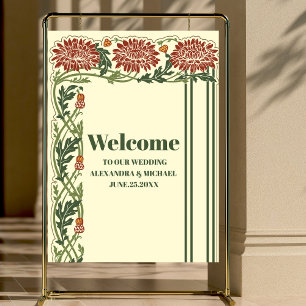 Classic Art Nouveau Wedding Foam Board