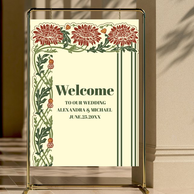 Classic  Art Nouveau Wedding Foam Board (Creator Uploaded)