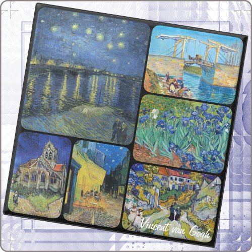 Classic Artist Series _ Vincent van Gogh 1 _  Glass Coaster