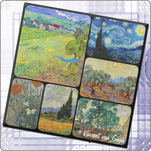 Classic Artist Series _ Vincent van Gogh 2 _  Glass Coaster