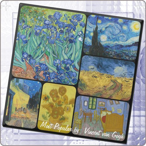 Classic Artist Series _ Vincent van Gogh 3 _  Glass Coaster