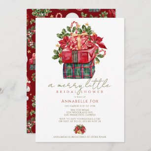 Classic Assorted Presents Christmas Bridal Shower Invitation