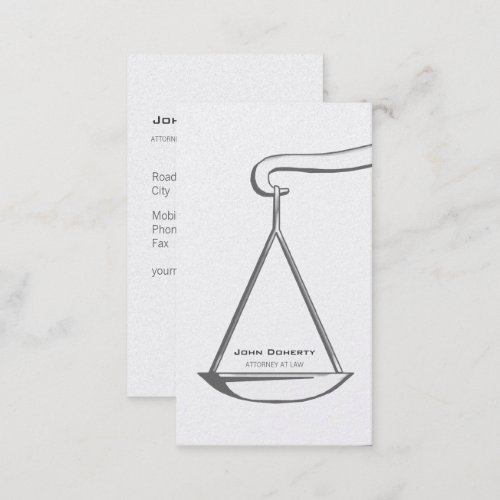 Classic ATTORNEY AT LAW  Elegant Business Card