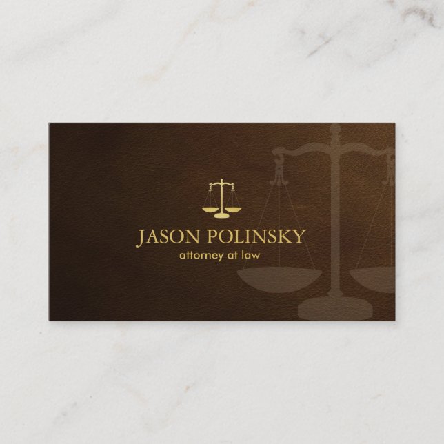 Classic Attorney Business Card (Front)