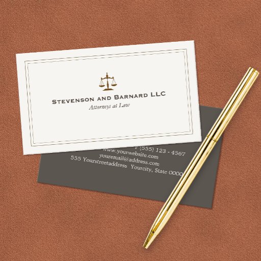 Customizable Classic Attorney Business Card