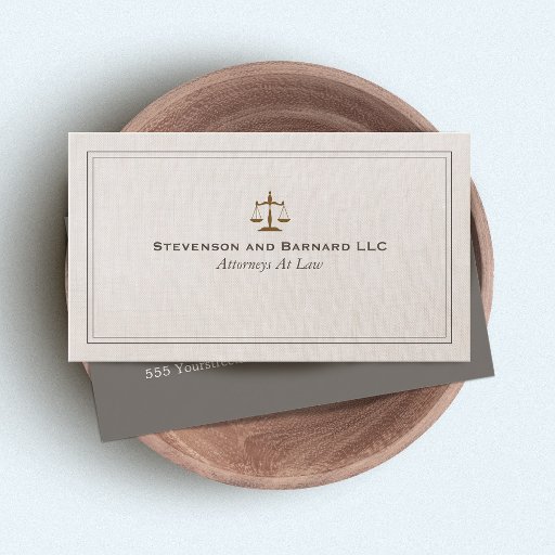 Customizable Classic Attorney Business Card