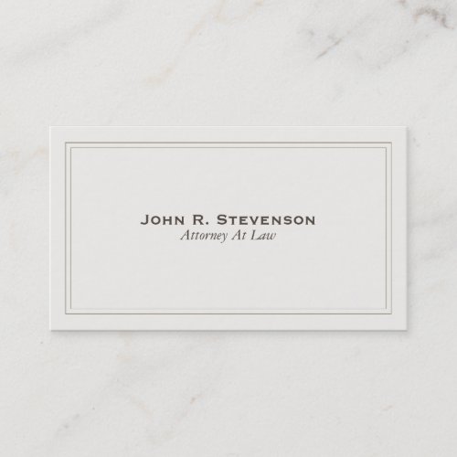 Classic Attorney Business Card
