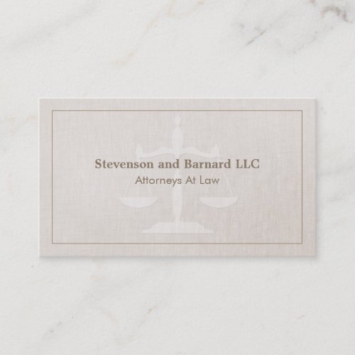 Classic Attorney Business Card