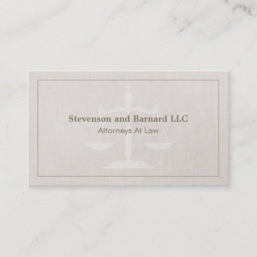 Customizable Classic Attorney Business Card