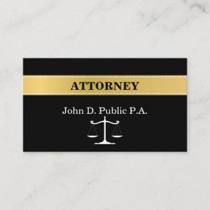Classic Attorney Justice Scale Business Card