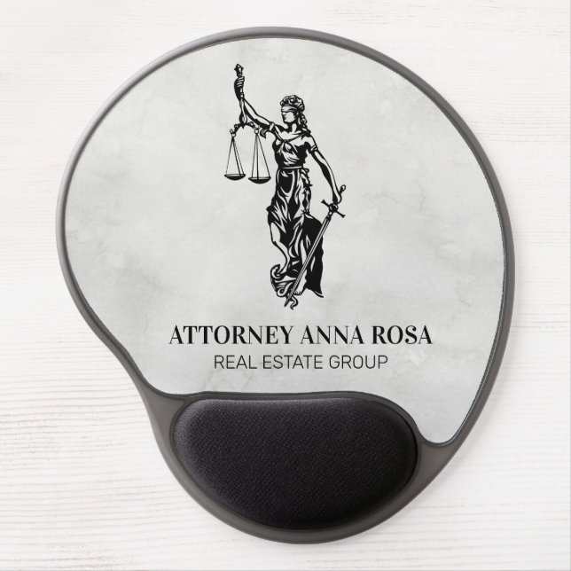 *~* Classic Attorney Lady Justice Blind AP15 Gel Mouse Pad (Front)