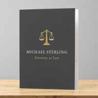 Classic Attorney Scales of Justice Black Gold