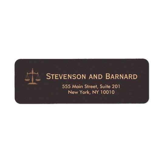 Classic AttorneyReturn Address Labels | Zazzle.com