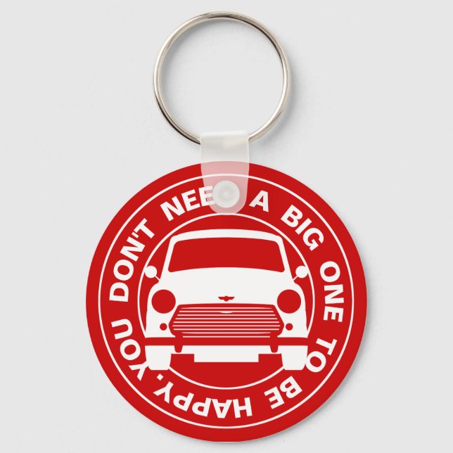 Classic Austin Mini car Keychain (Front)