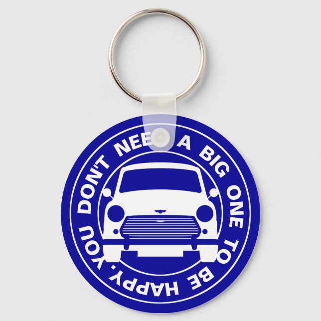 Classic Austin Mini car Keychain (Front)