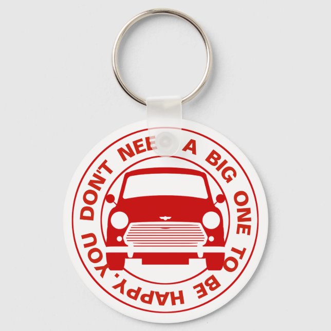 Classic Austin Mini car Keychain (Front)