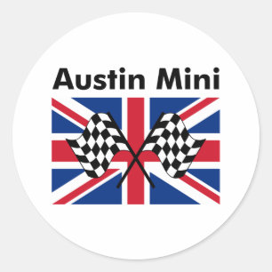 Classic Austin Mini Classic Round Sticker