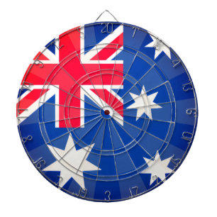 Classic AUSTRALIA Blue White Red Colourful Flag Dart Board