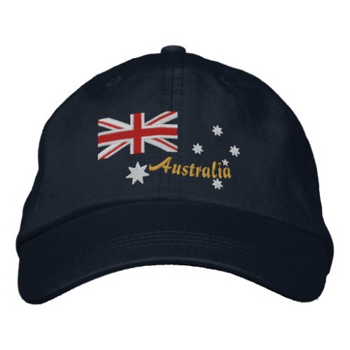 Classic Australian Flag Embroidery Embroidered Baseball Cap