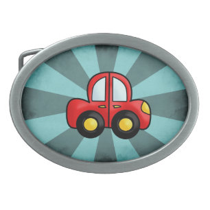 Classic Automobile Art Retro Automotive Print Belt Buckle