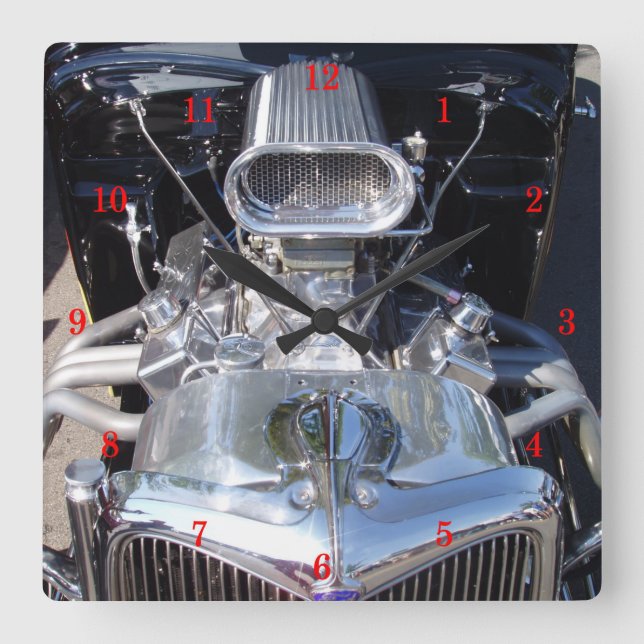 Classic Automobile Wall Clock (Front)
