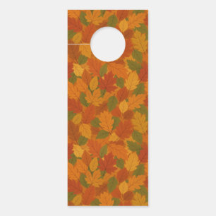 Classic Autumn/fall leaves patterned  Door Hanger
