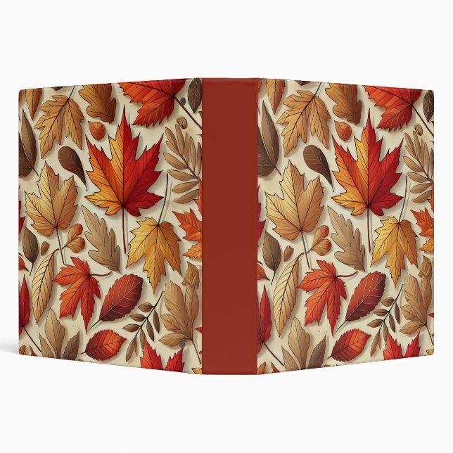 classic Autumn leaves 3 Ring Binder (Background)