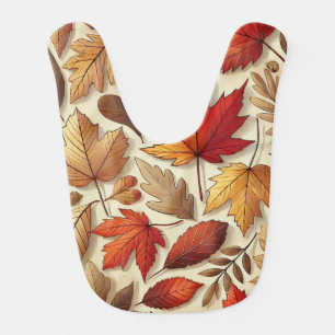 classic Autumn leaves Baby Bib