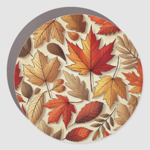 classic Autumn leaves Car Magnet