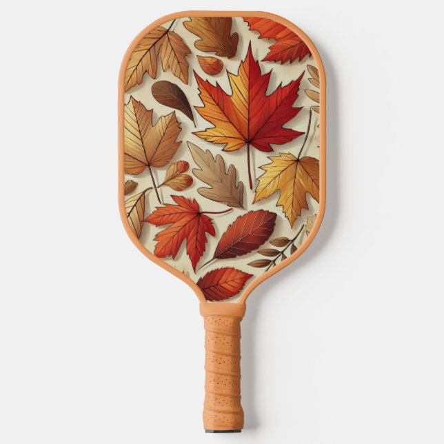 classic Autumn leaves Carbon Fiber Pickleball Paddle (Front)