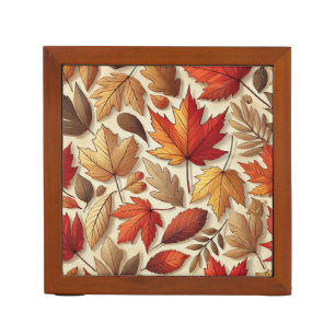 classic Autumn leaves Desk Organizer