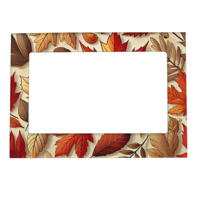 classic Autumn leaves Magnetic Frame (Front)